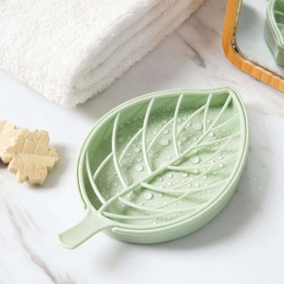 Savonieră în formă de frunză - verde deschis