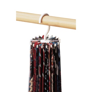 Suport rotativ de cravate sau curele, cu cârlig