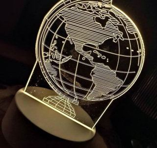 Lampă decorativă 3D - glob