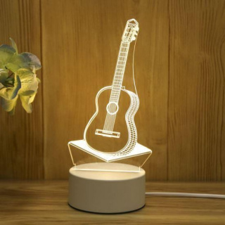 Lampă decorativă 3D - chitară
