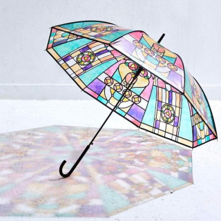 Umbrelă cu model - vitralii