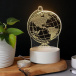 Lampă decorativă 3D - glob