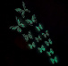 Set de fluturi luminoși pentru perete - violet
