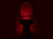 Lumină pentru WC cu zenzor de mișcare