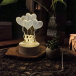 Lampă decorativă 3D - inimioare