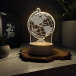 Lampă decorativă 3D - glob