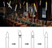 Lumânări cu LED-uri de levitație 6 buc