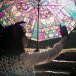 Umbrelă cu model - vitralii